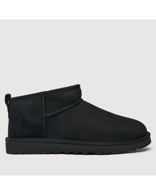 Ugg Classic Ultra Mini Black Twinface Boots