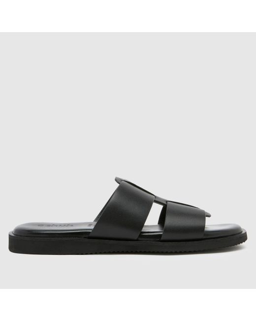Schuh Black Santino Fisherman Sandals In for men