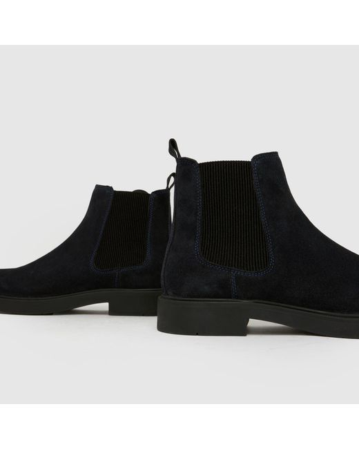 Schuh Black Dice Suede Chelsea Boots for men