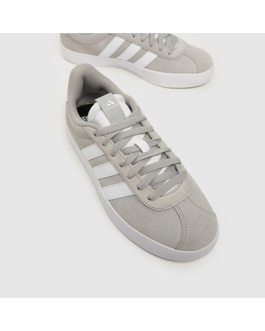 Adidas White Vl Court 3.0 Trainers In