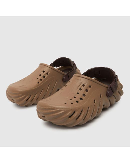 CROCSTM Brown Echo Clog Sandals In for men
