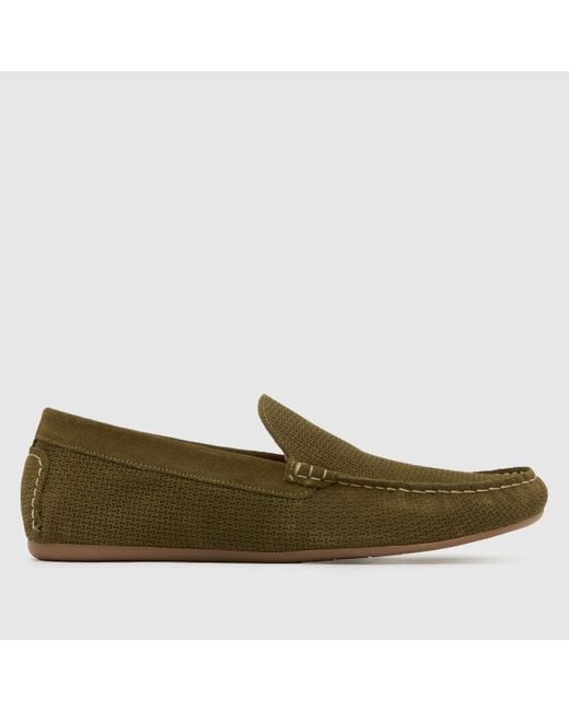 Schuh Green Roper Suede Driver Shoes for men