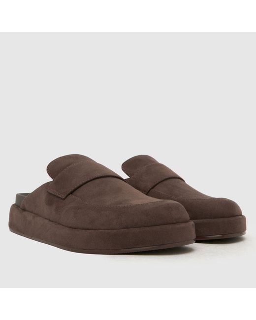Schuh Brown Tiramisu Closed Toe Mule Sandals