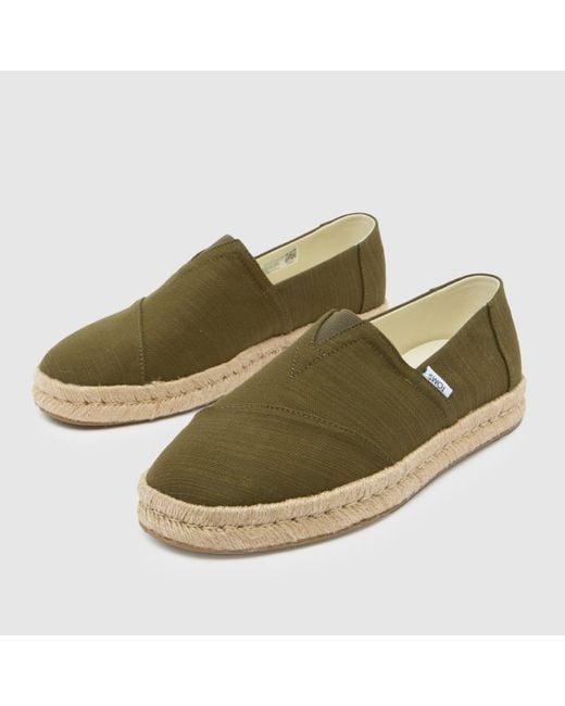 TOMS Green Alpargata Rope 2.0 Shoes In for men
