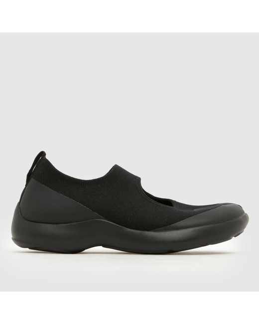 Tabi Black Trainer Flats