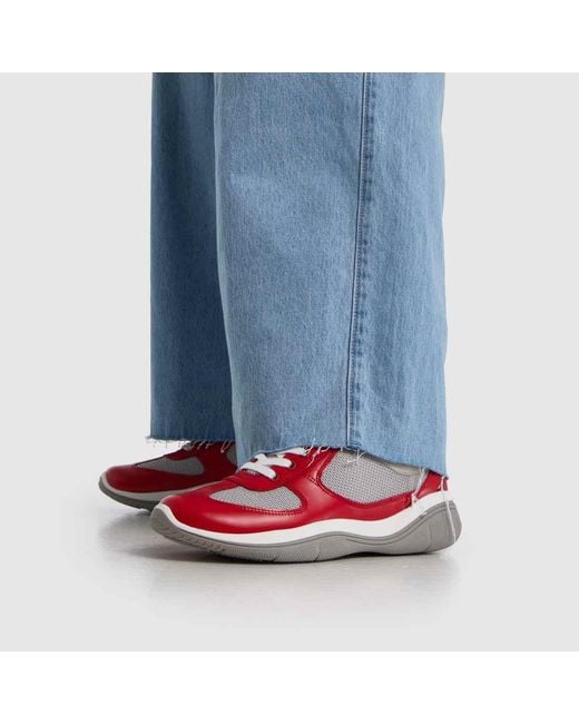 Steve Madden Red Prevale Trainers for men