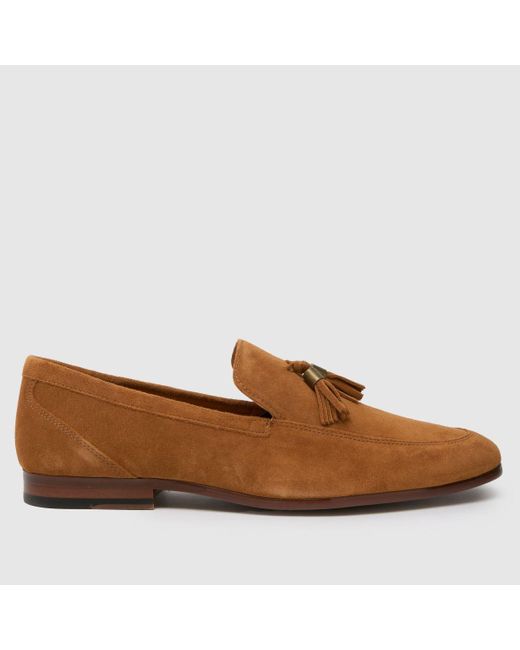 Schuh Brown Ren Suede Loafer Shoes In for men