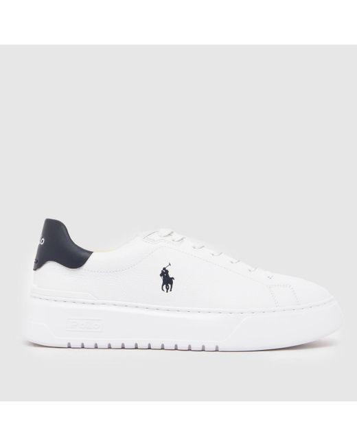 Polo Ralph Lauren White Rlite Court Trainers for men