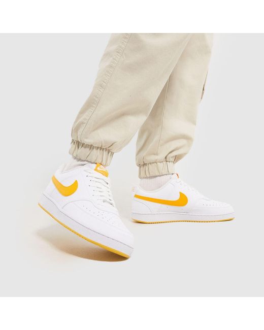 Nike White Court Vision Trainers In for men