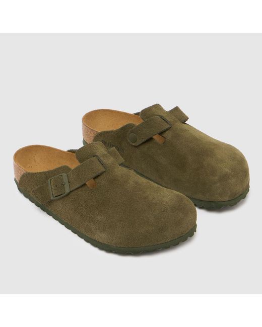 Birkenstock Green Boston Clog Sandals