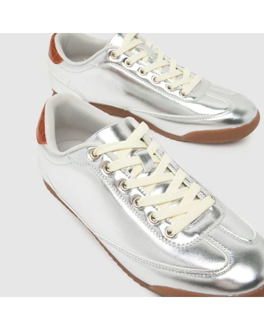 Schuh White Miko Slim Sole Trainers