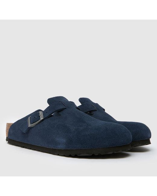Birkenstock Blue Boston Soft Footbed Clog Sandals