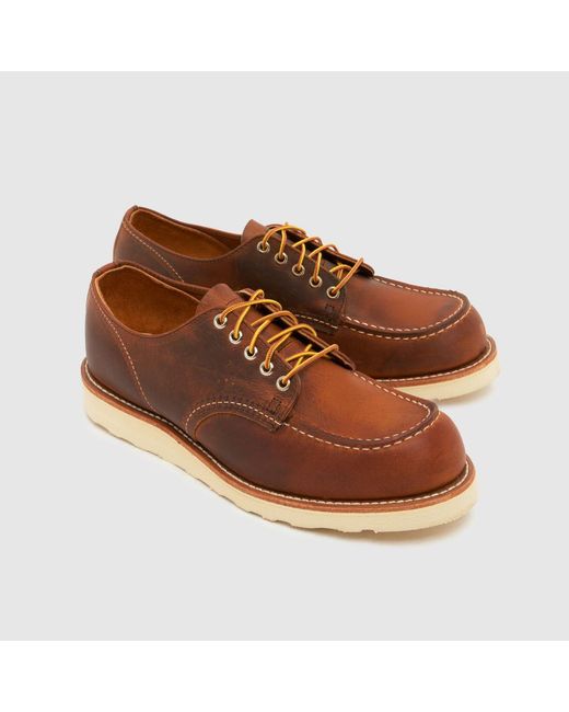Red Wing Brown Moc Oxford Shoes for men