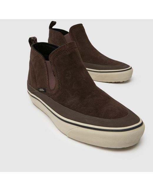 Vans Brown Mte Mid-Slip Trainers for men