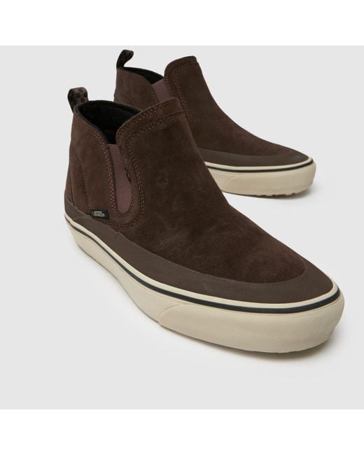 Vans Brown Mte Mid-Slip Trainers for men