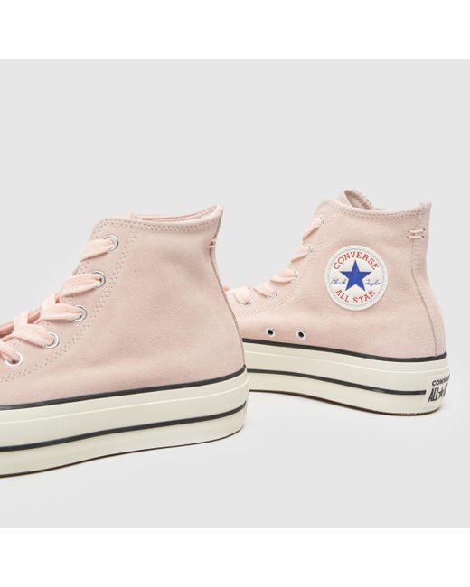 Converse Pink All Star Lift Hi City Kicks Trainers In