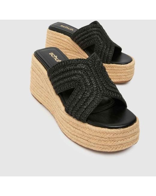 Schuh Brown Valeta Wedge Sandals
