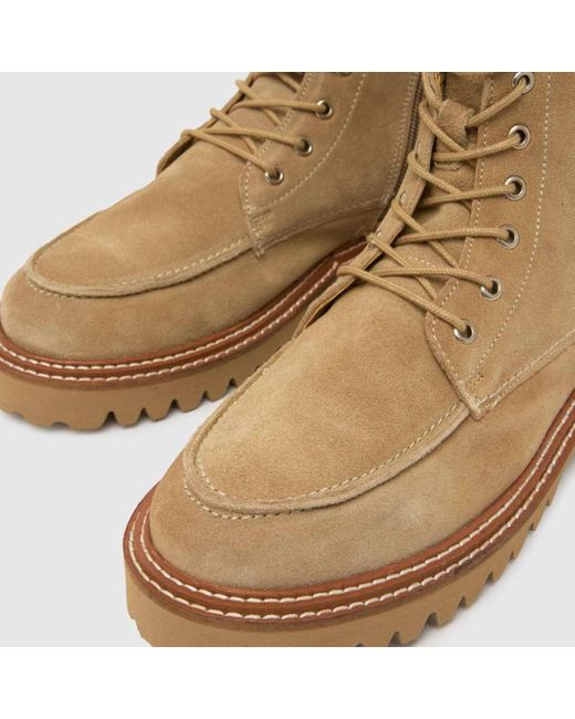 Schuh Natural Corrine Suede Moc Toe Boots