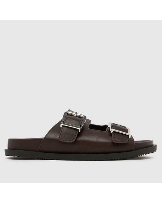 Schuh Black Scout Footbed Sandals for men