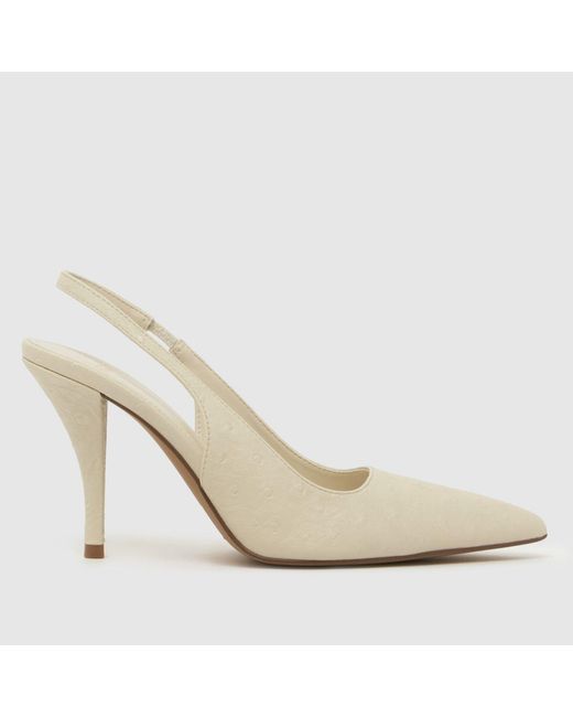 Schuh White Sophia Court High Heels