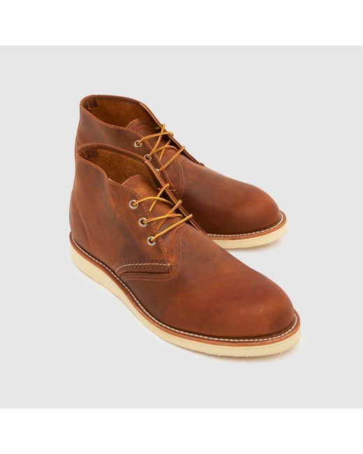 Red Wing Brown Work Chukka Boots for men