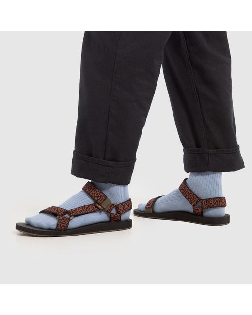 Teva Black Original Universal Sandals In for men