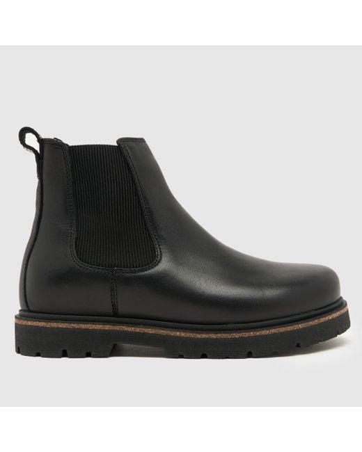 Birkenstock Black Women's Highwood Leather Chelsea Boots