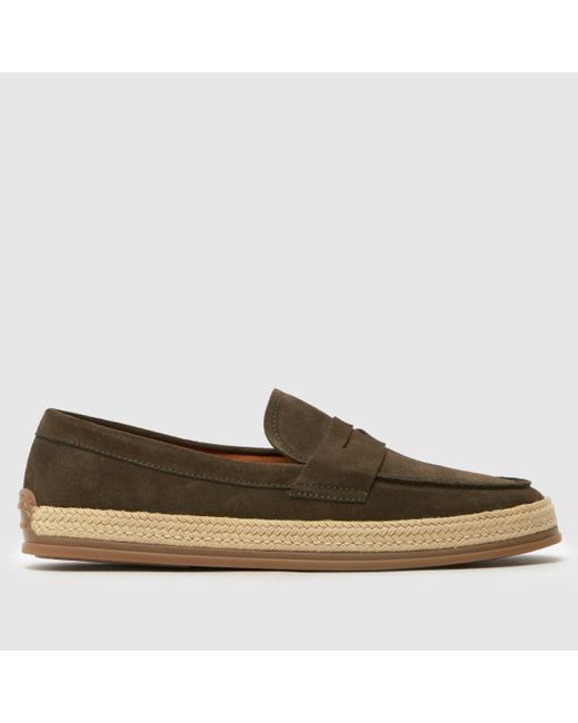 Schuh Brown Rin Suede Espadrille Loafer Shoes for men