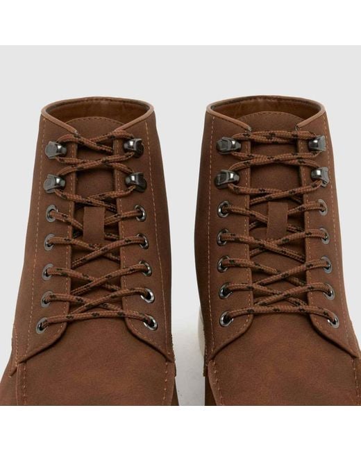 Schuh Brown Dayne Sole Moc Boots for men