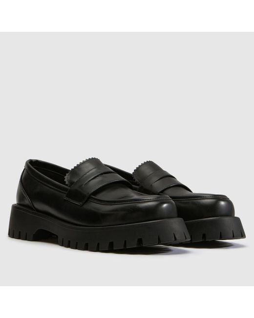 SIMMI Black Eden Loafer Flats