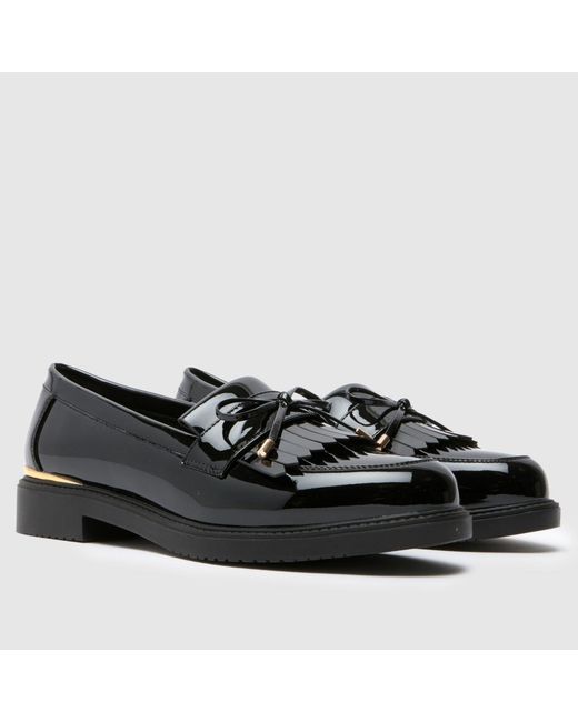 Schuh Black Lillia Loafer Flats