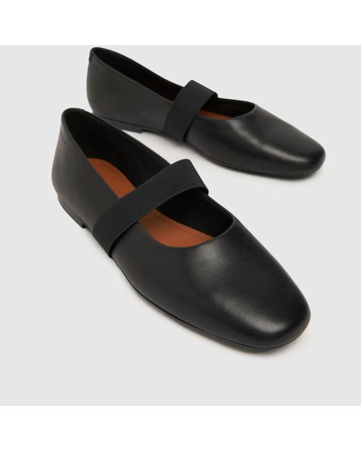 Vagabond Black Shoemakers Jolin Ballet Flat Shoes In