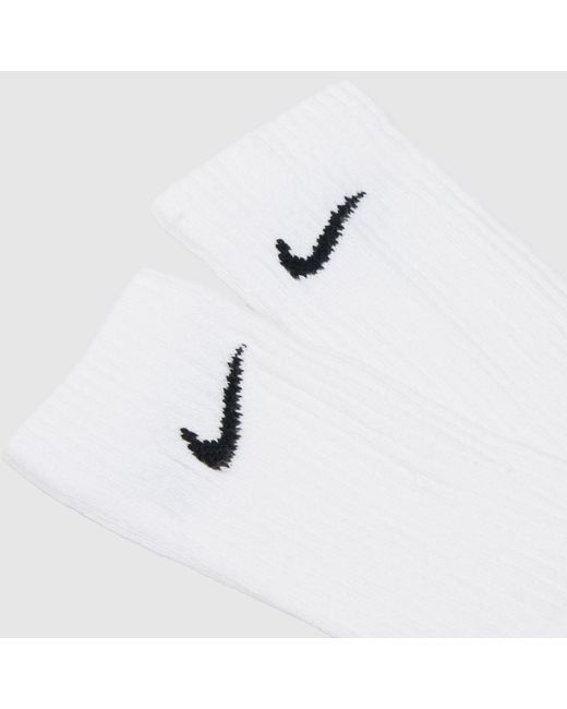Nike White Everyday Crew Sock 6 Pack