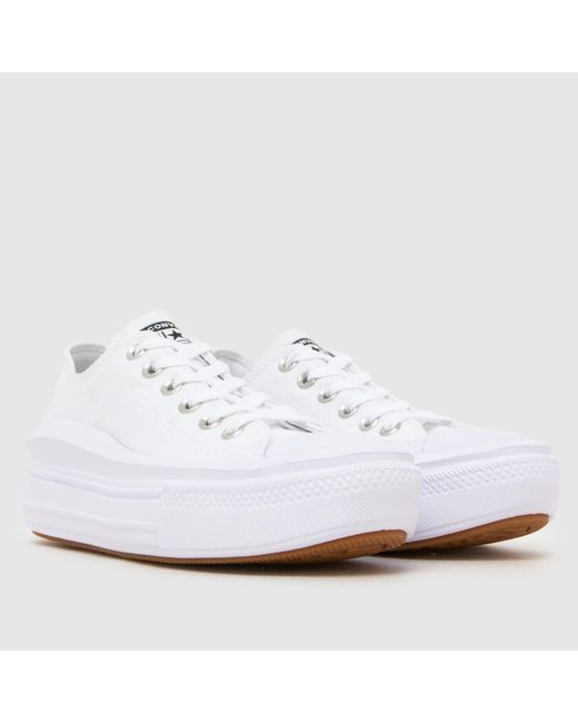 Converse White Move Ox Trainers