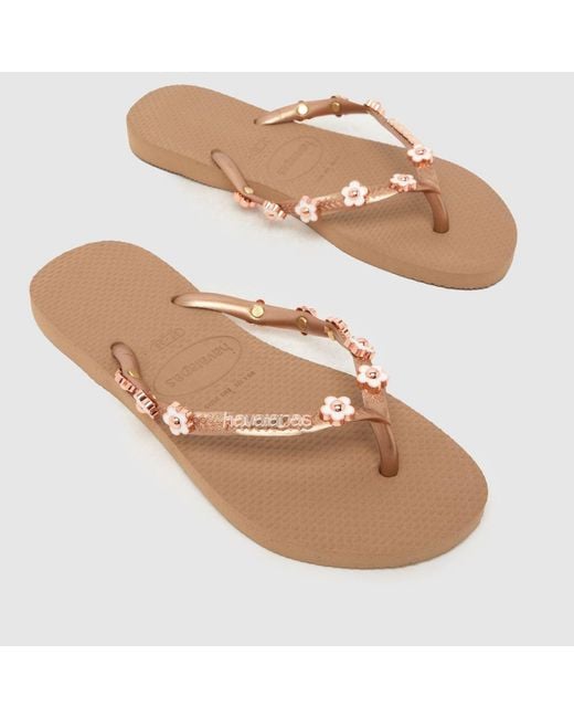 Havaianas Natural Slim Stylish Flip Sandals