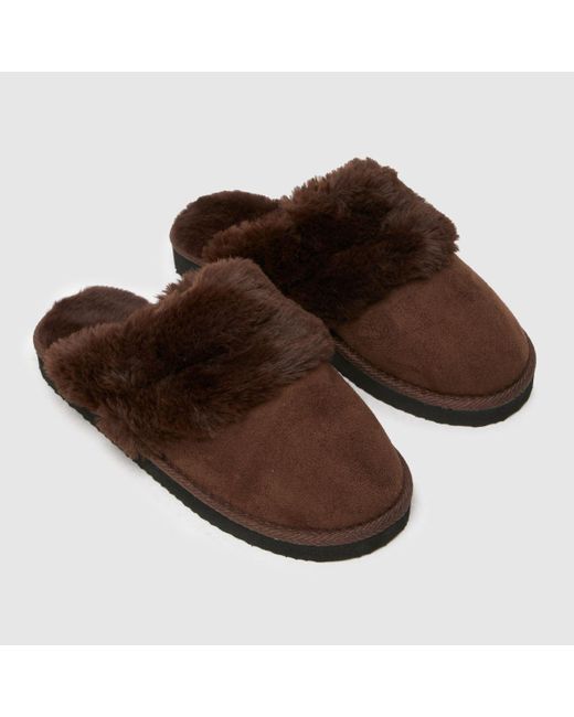 Schuh Brown Hadley Mule Slippers