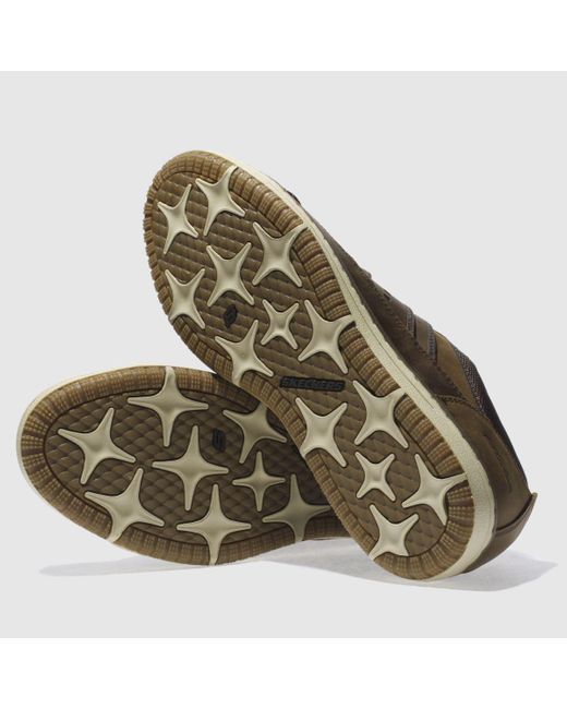 Skechers Irvin Hamell Trainers in Brown 