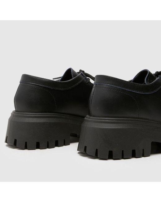 Schuh Black Lyrica Leather Shoe Flats