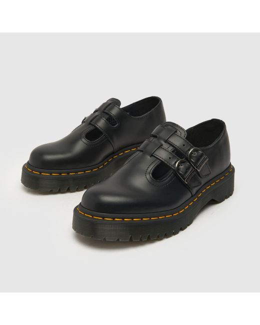 Dr. Martens Black 8065 Bex Mary Jane Flat Shoes In
