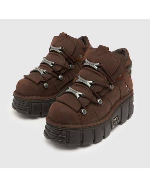 High Rocks Trainers New Rock Chunky Trainers In in Brown | Lyst UK