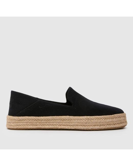 TOMS Black Carolina Flats