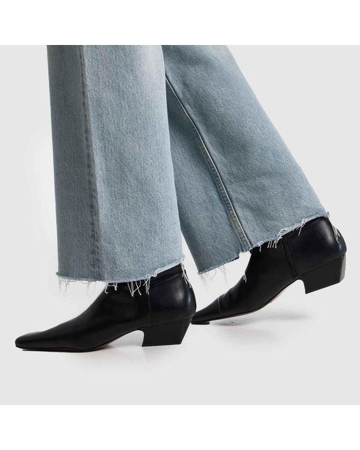 Schuh Black Clarisse Western Heel Boots
