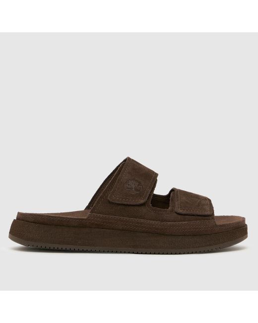 Timberland Brown Casco Cove Slide Sandals for men