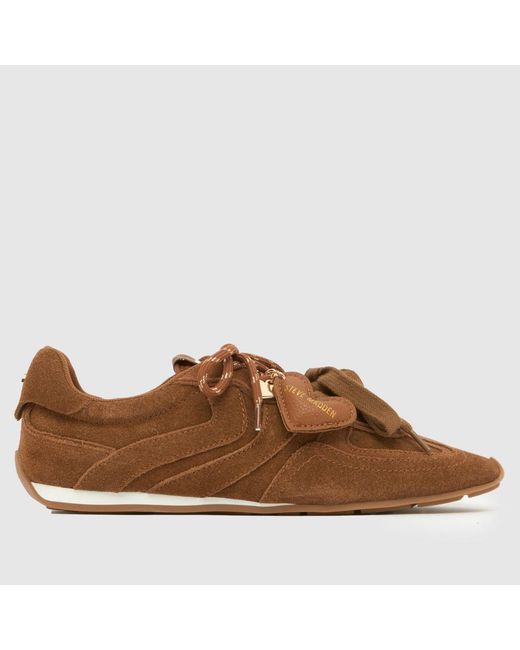 Steve Madden Brown Abbi Charm Tonal Trainers