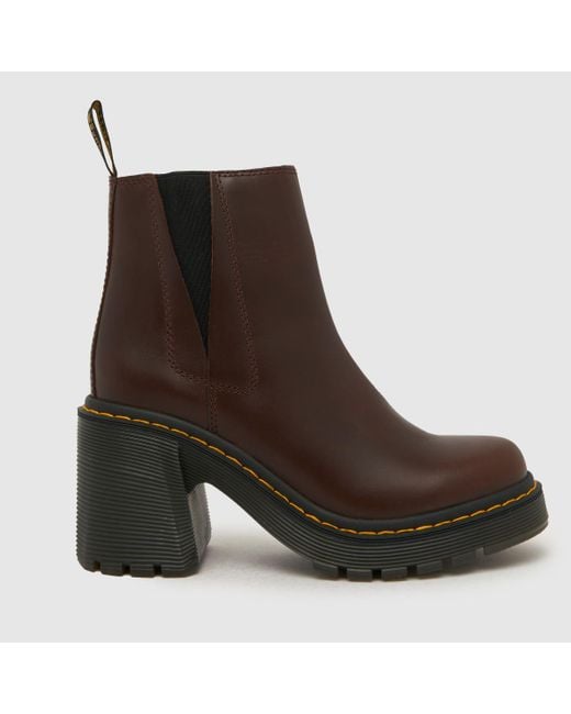 Dr. Martens Brown Spence Heeled Boots