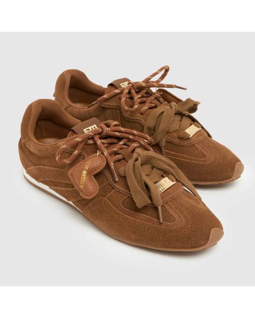 Steve Madden Brown Abbi Charm Tonal Trainers
