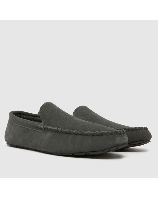 Schuh Black Sandro Suede Mocassin Slippers for men