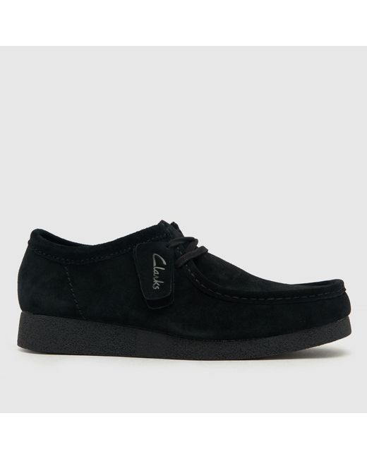 Clarks Black Wallabee Evo Shoes for men