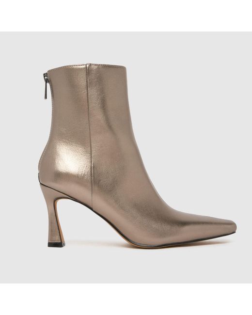 Schuh Brown Bambi Leather Point Heel Boots