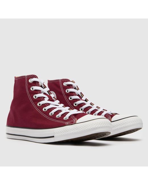 Converse Red All Star Hi Trainers for men